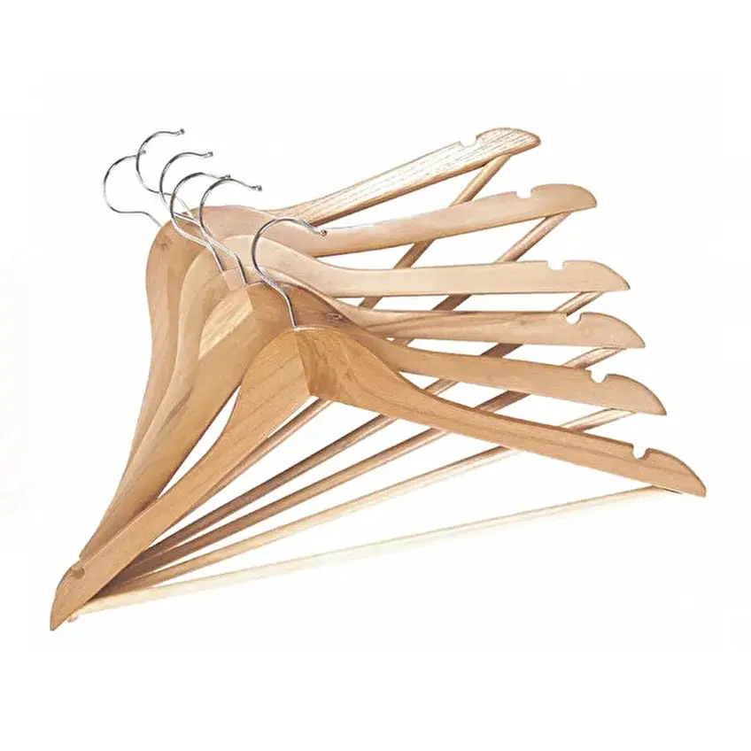 Hometime Ahşap Askı 6'lı 45x23x25 cm