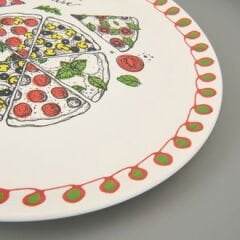 Kitchen Pizza Lover Pizza Tabağı - Renkli - 31 cm