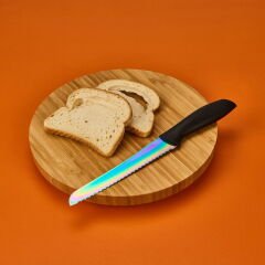 Titanyum Seri Ekmek Bıçağı - Renkli - 27 cm