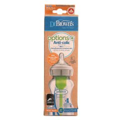 DB91740 Dr Browns Options+ Geniş Ağız Antikolik Cam Biberon 270 ml 0+ Ay 1 Adet