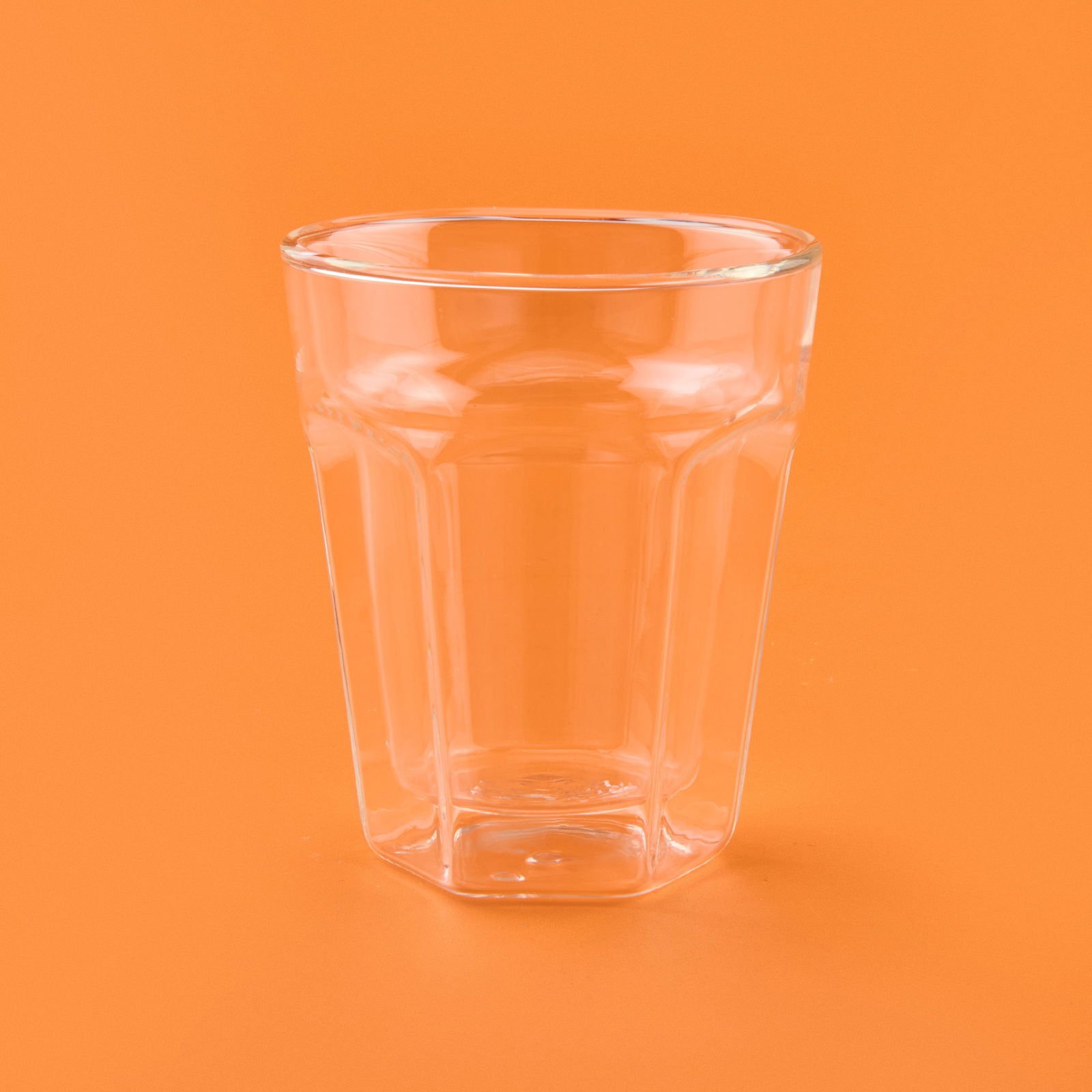 Çift Cidarlı Cam Bardak - Şeffaf - 250 ml