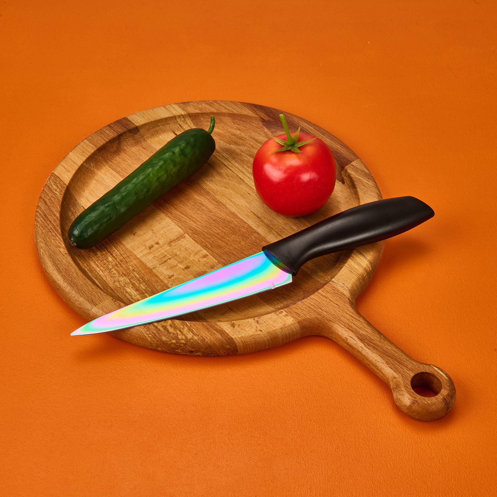 Titanyum Seri Şef Bıçağı - Renkli - 25 cm