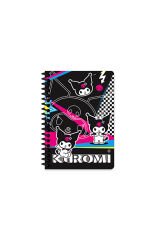 Kuromi A6 80 Yp.Çizgili Spiralli Bloknot