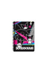 Kuromi A6 80 Yp.Çizgili Spiralli Bloknot