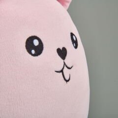 Soft Kedi Figürlü Yastık - Pudra - 30x33 cm
