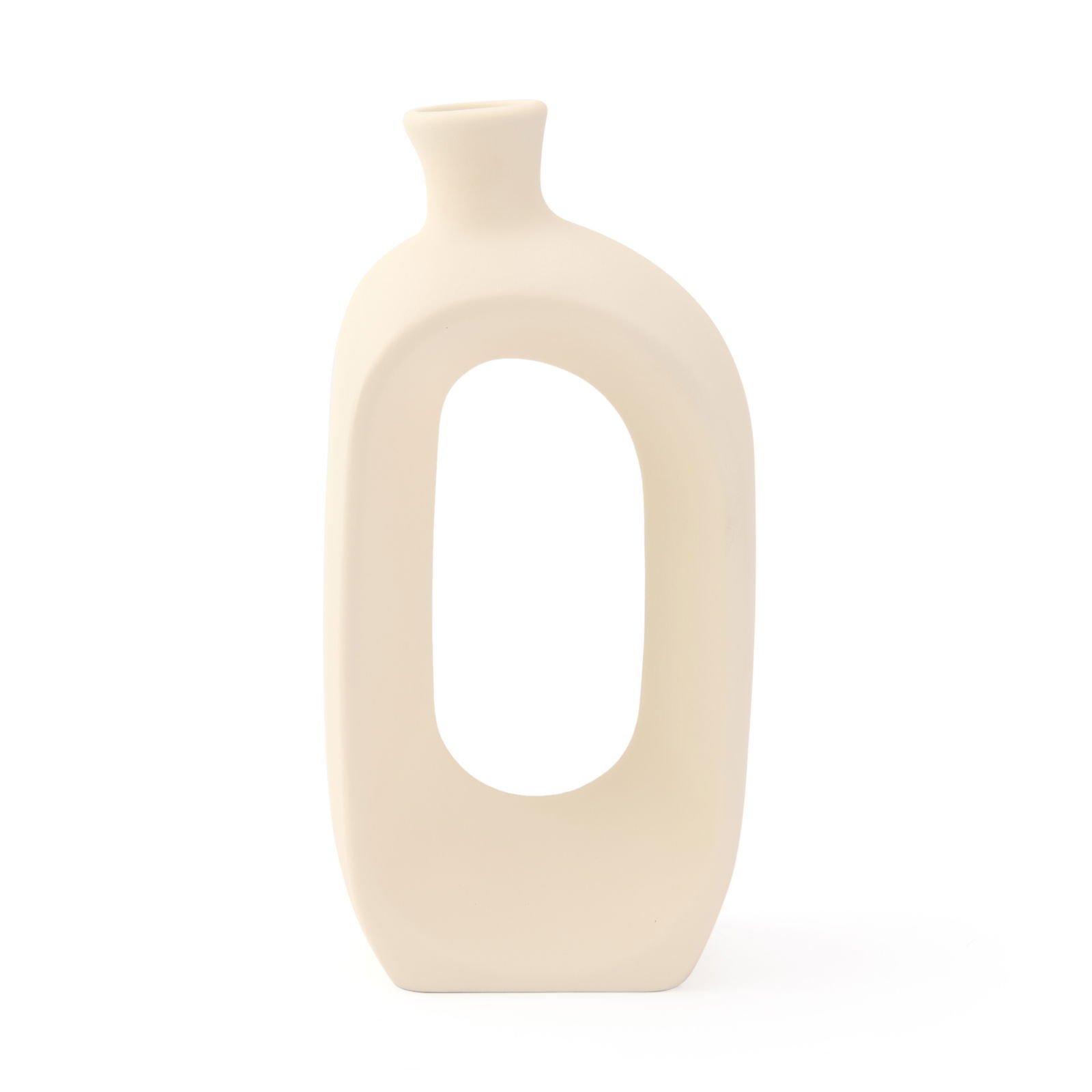 Home  Decor Doha Vazo - Krem - 25 cm