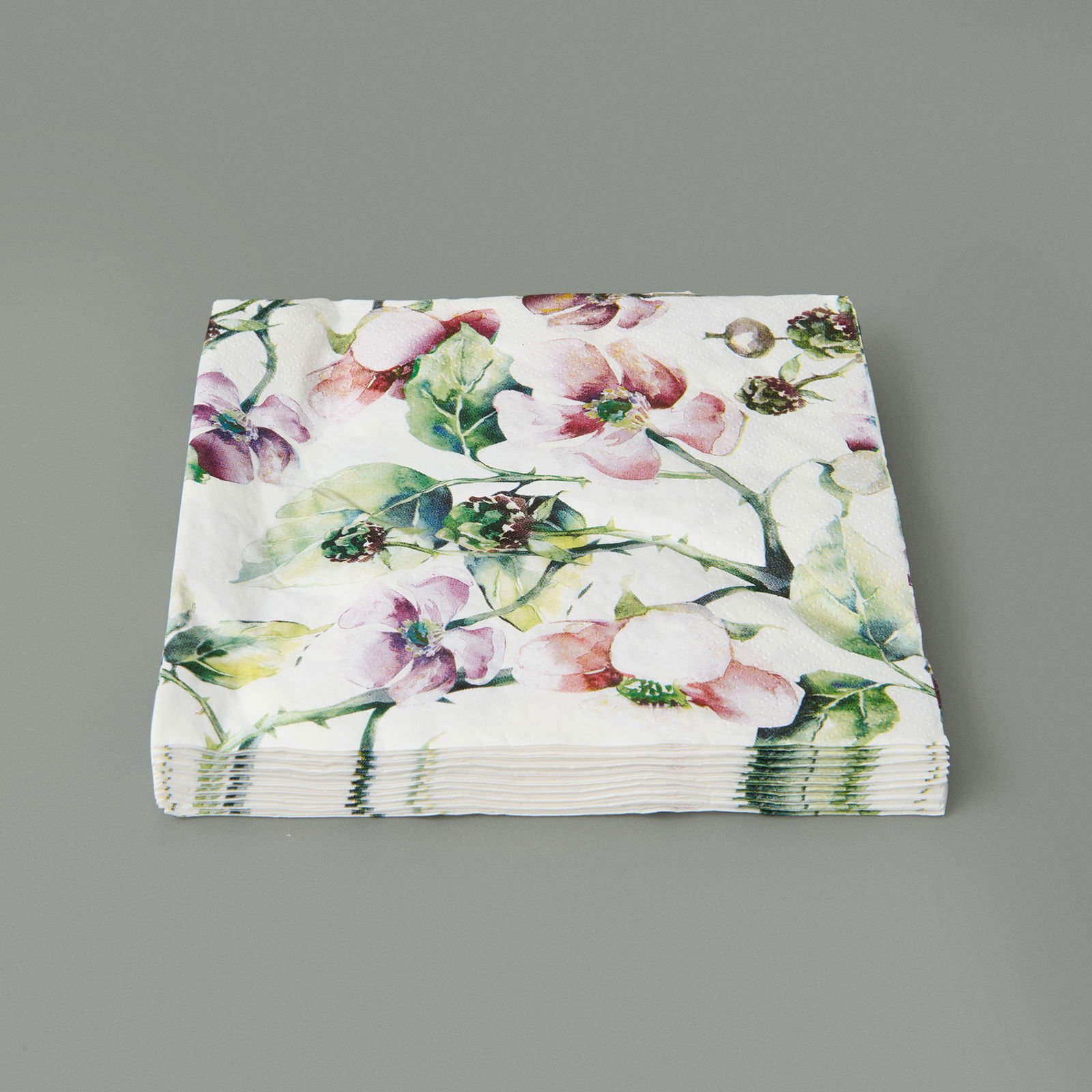 Houseware 16'lı Çiçekli Peçete Seti - Asorti - 33x33 cm