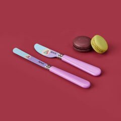 2'li Kahvaltı Bıçağı Seti - Yeşil - 18 cm + 16 cm