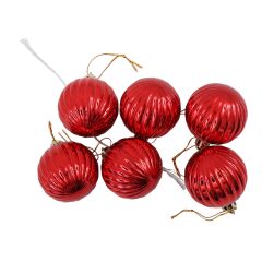 Waldern Yılbaşı Desenli Cici Top 5Cm 6'lı