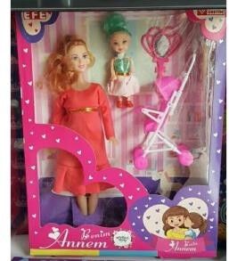 OYUNCAK MODEL BEBEK ANNELİ KIZLI AYAKKABILI