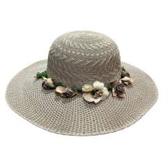 Yaase 4003 Kadın Merserize Geniş Şapka