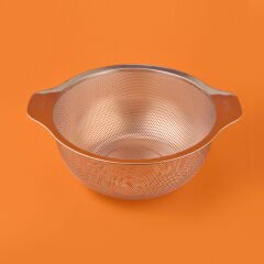 Metal Süzgeç - Gri / Siyah - 24 cm