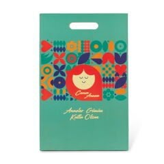 Deco Anneler Günü Desenli Fiyonk Çanta - Renkli - 38 cm