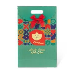 Deco Anneler Günü Desenli Fiyonk Çanta - Renkli - 38 cm