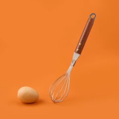 Ahşap Saplı Çırpıcı - Gri / Kahverengi
