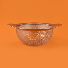 Metal Süzgeç - Gri / Siyah - 16 cm