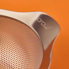 Metal Süzgeç - Gri / Siyah - 16 cm