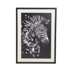 Deco Zebra Tablo - Siyah - 50x70 cm