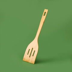 3'lü Bambu Spatula Seti - Krem