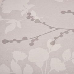 Soft Dertsiz Yaprak Desenli Pvc Masa Örtüsü - Gri - 140x200 cm