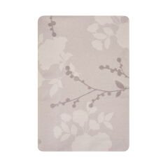 Soft Dertsiz Yaprak Desenli Pvc Masa Örtüsü - Gri - 140x200 cm