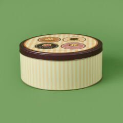 Cookie Metal Kutu - Renkli - 22 cm