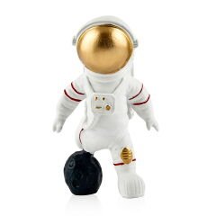 Deco Mini Oyuncu Astronot Dekoratif Obje - Beyaz - 14x10x8 cm
