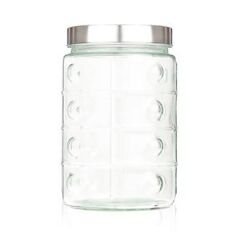 Metal Kapaklı Kavanoz - Şeffaf - 1350 ml
