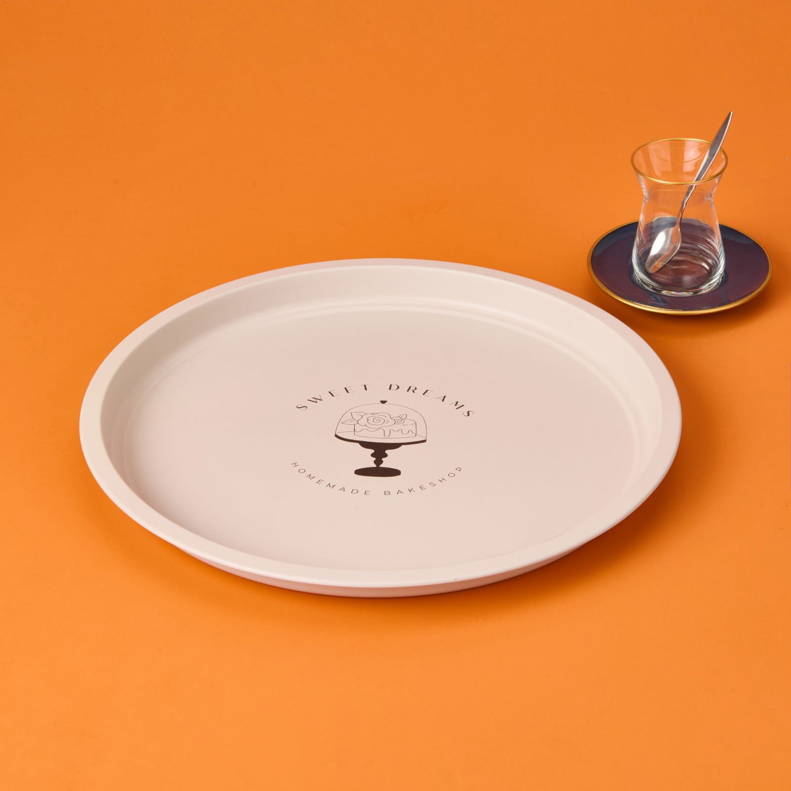 Sweet Dreams Tepsi - Pembe - 35 cm