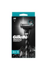Gillette Mach3 Makine + 2 Bıçak Charcoal