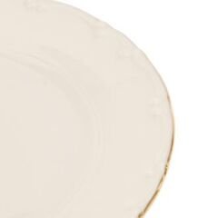Porselen Liana File Pasta Tabağı - Krem - 20 cm