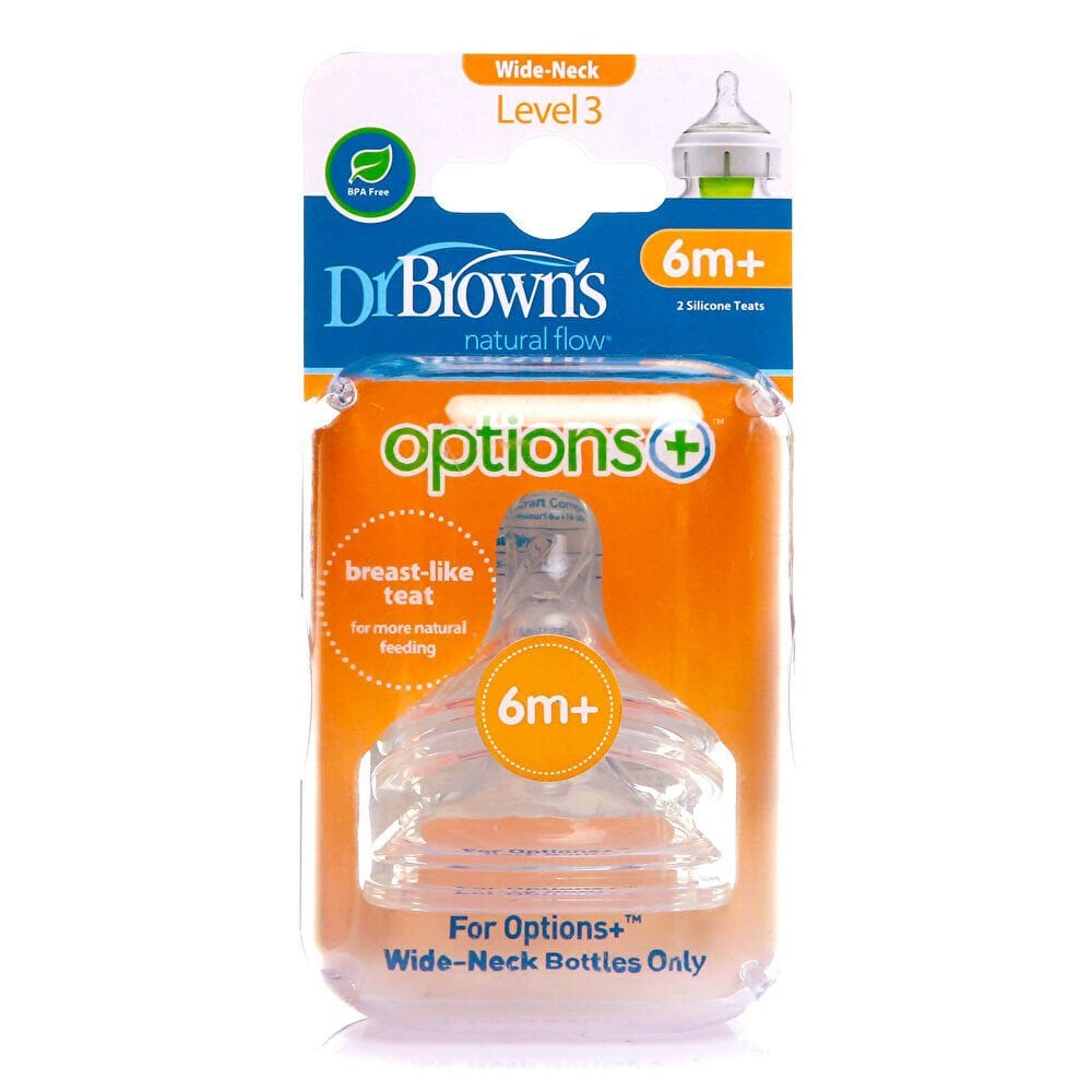 DB 3201 Dr Browns Geniş Ağız Options+ Biberon Emziği 6ay+ 1 Adet