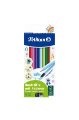 Pelikan 12li Silgili Kuru Boya