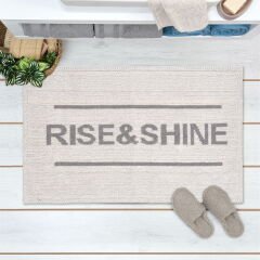 Soft Rise and Shine Banyo Paspası - Ekru - 50x80 cm