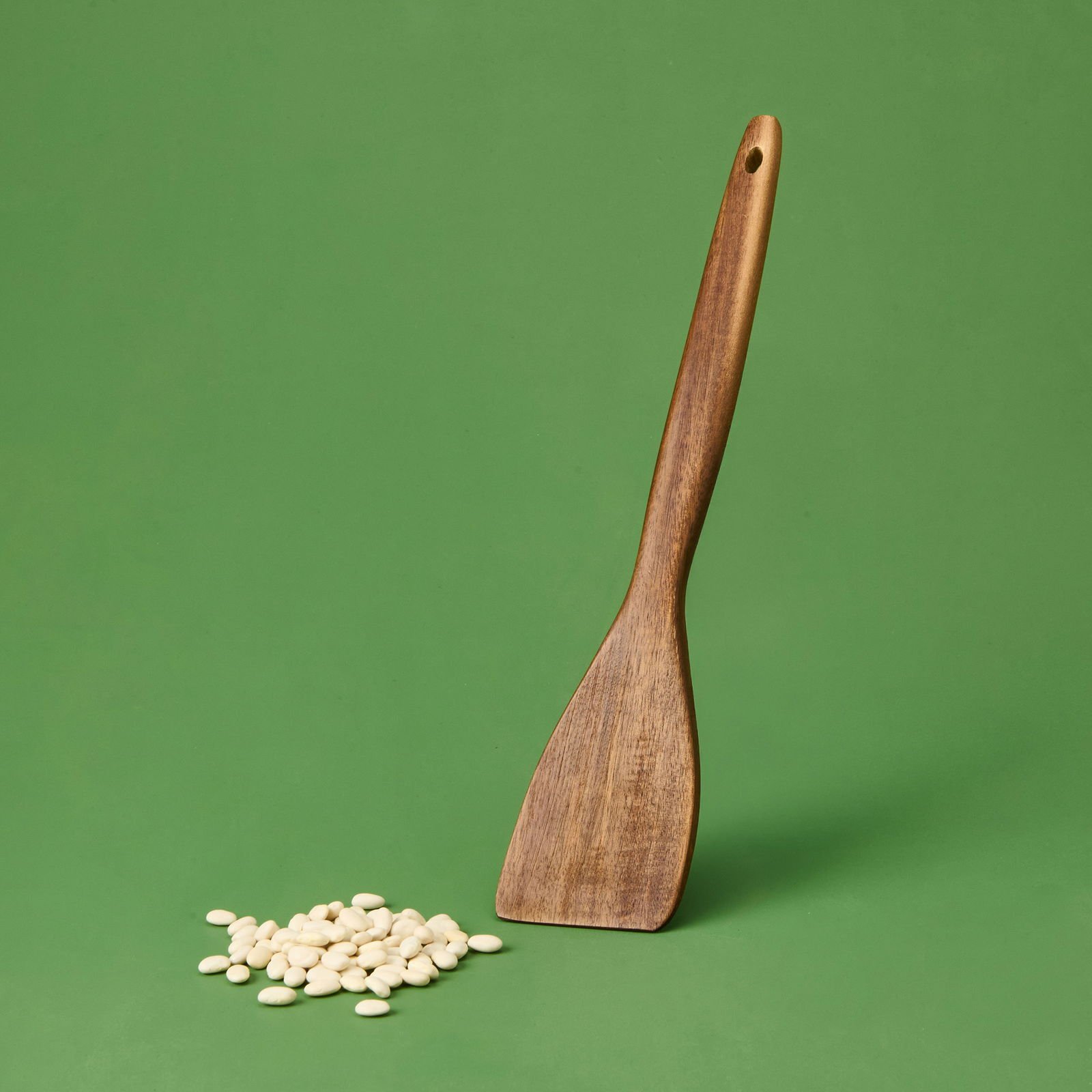 Handy Oval Akasya Servis Spatulası - Kahverengi - 34 cm