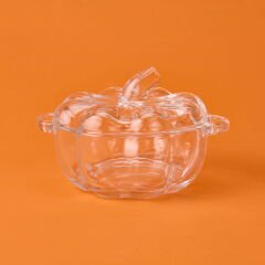 Kulplu Cam Şekerlik - Şeffaf - 10 cm