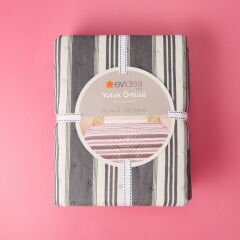 Soft Londra Çift Kişilik Yatak Örtüsü - Antrasit - 200x230 cm