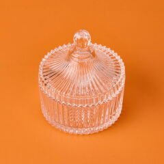 Kristal Cam Şekerlik - Şeffaf - 7 cm