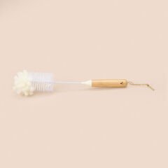 Bambu Saplı Matara Fırçası - Beyaz - 31,5 cm