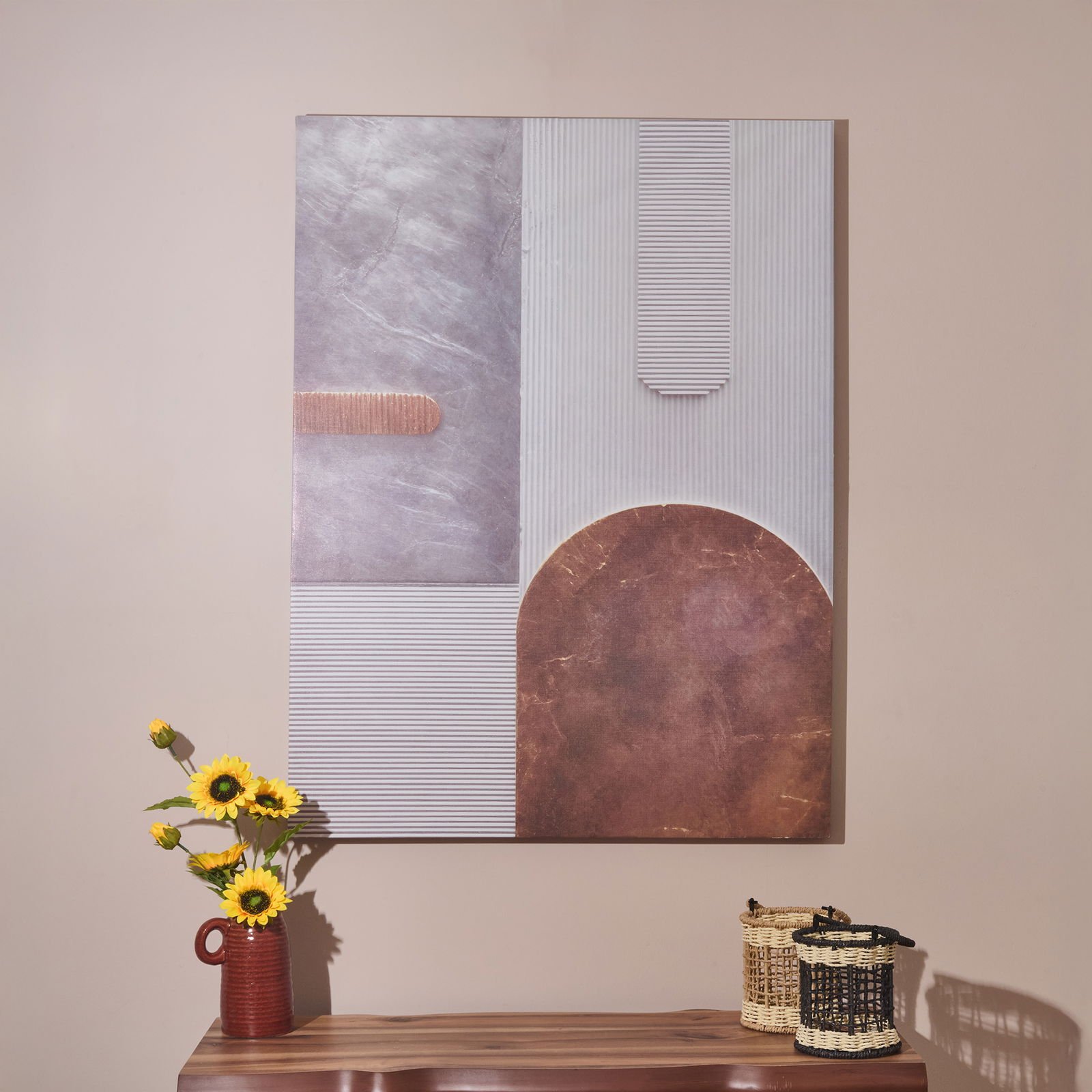 Deco Abstract Kanvas Tablo - Renkli - 75x100 cm