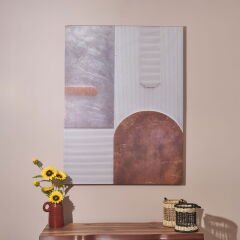 Deco Abstract Kanvas Tablo - Renkli - 75x100 cm