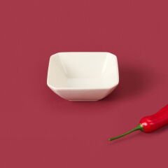 Köşeli Sosluk - Beyaz - 7 cm