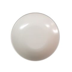 Tulu Porselen Deniz Saten Çukur Tabak Beyaz 21.5 Cm