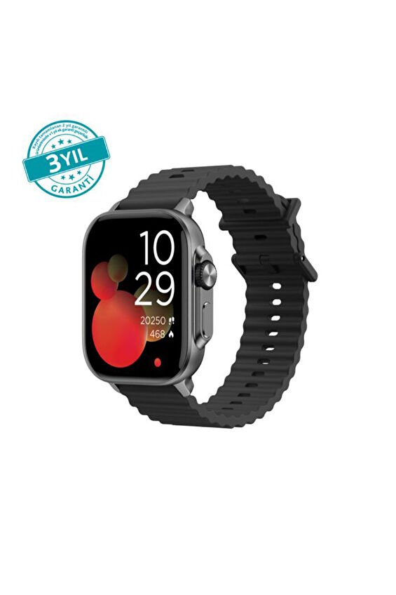 ttec Tempus 51 mm TFT Ekranlı Dikdörtgen Metal Kasa Akıllı Saat 2SW03S-Siyah