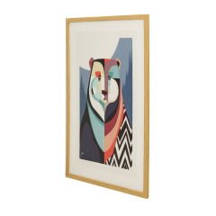 Deco Bear Tablo - Renkli - 50x70 cm