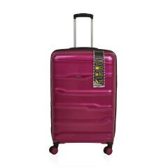 PP Büyük Boy Valiz - Mürdüm - 77x45x32 cm