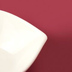 Yaprak Çerezlik - Beyaz - 11 cm