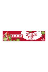 Cook Kilitli Buzdolabı Poşeti 19X25 cm 10 Adet