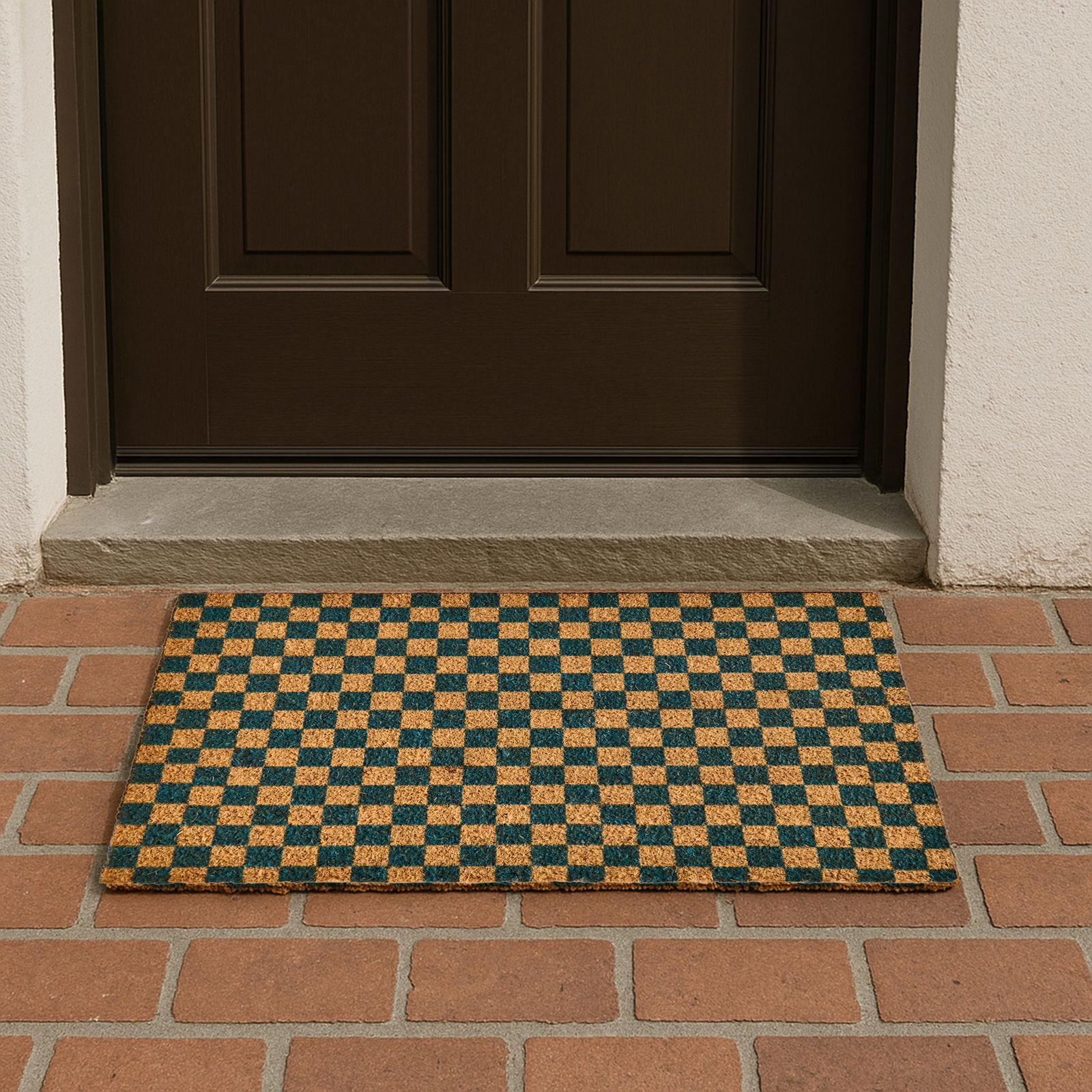 Home Koko Plaid Kapı Önü Paspası - Renkli - 40x60 cm
