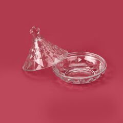 Glass Cam Şekerlik - Şeffaf - 6 cm